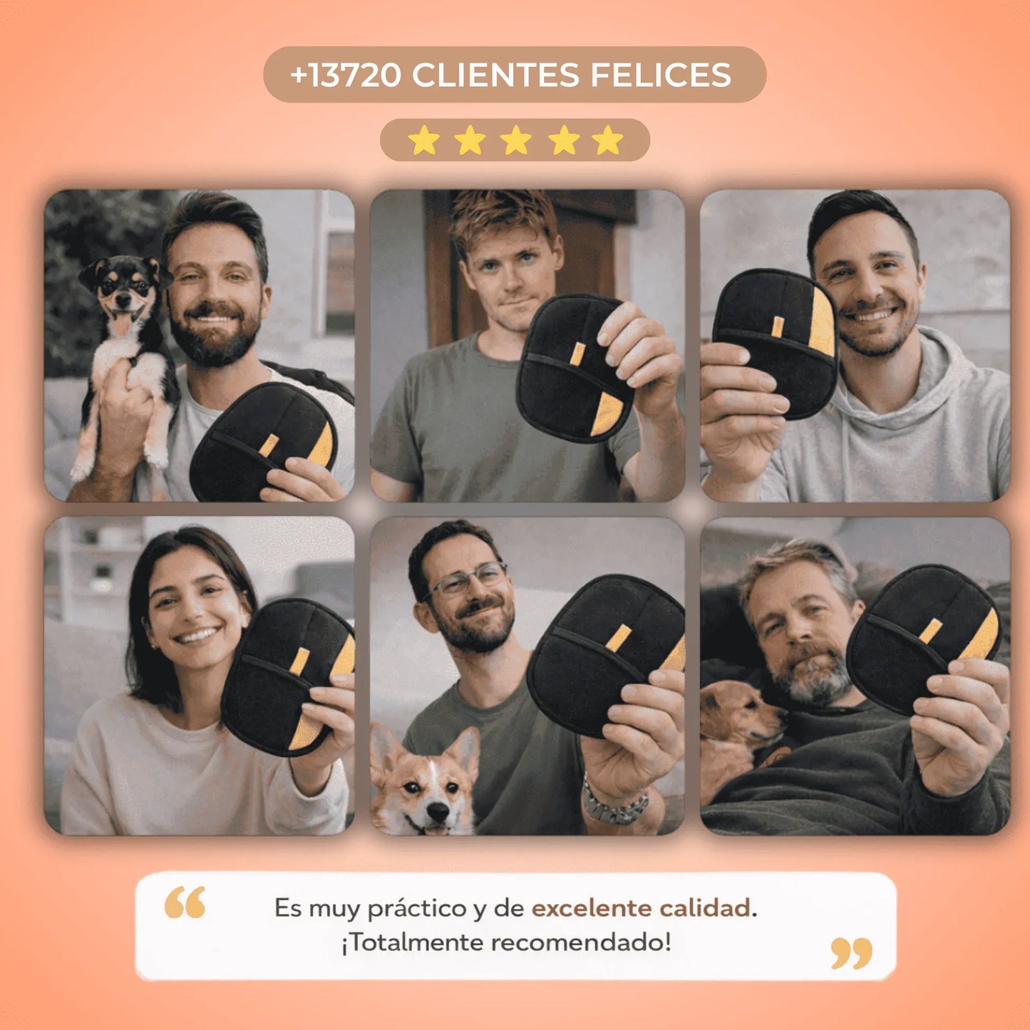PawsClean Pro — Elimina el pelo de tu mascota en minutos Reutilizable